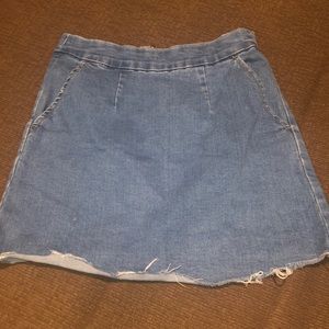 Forever 21 rugged denim skirt
